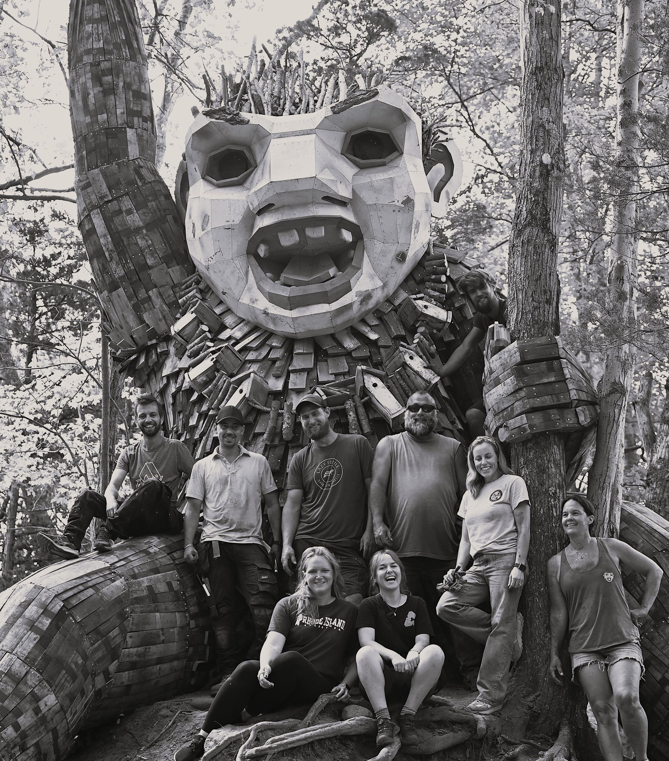 Troll & Volunteers/Dambo Artist Team by John Blais